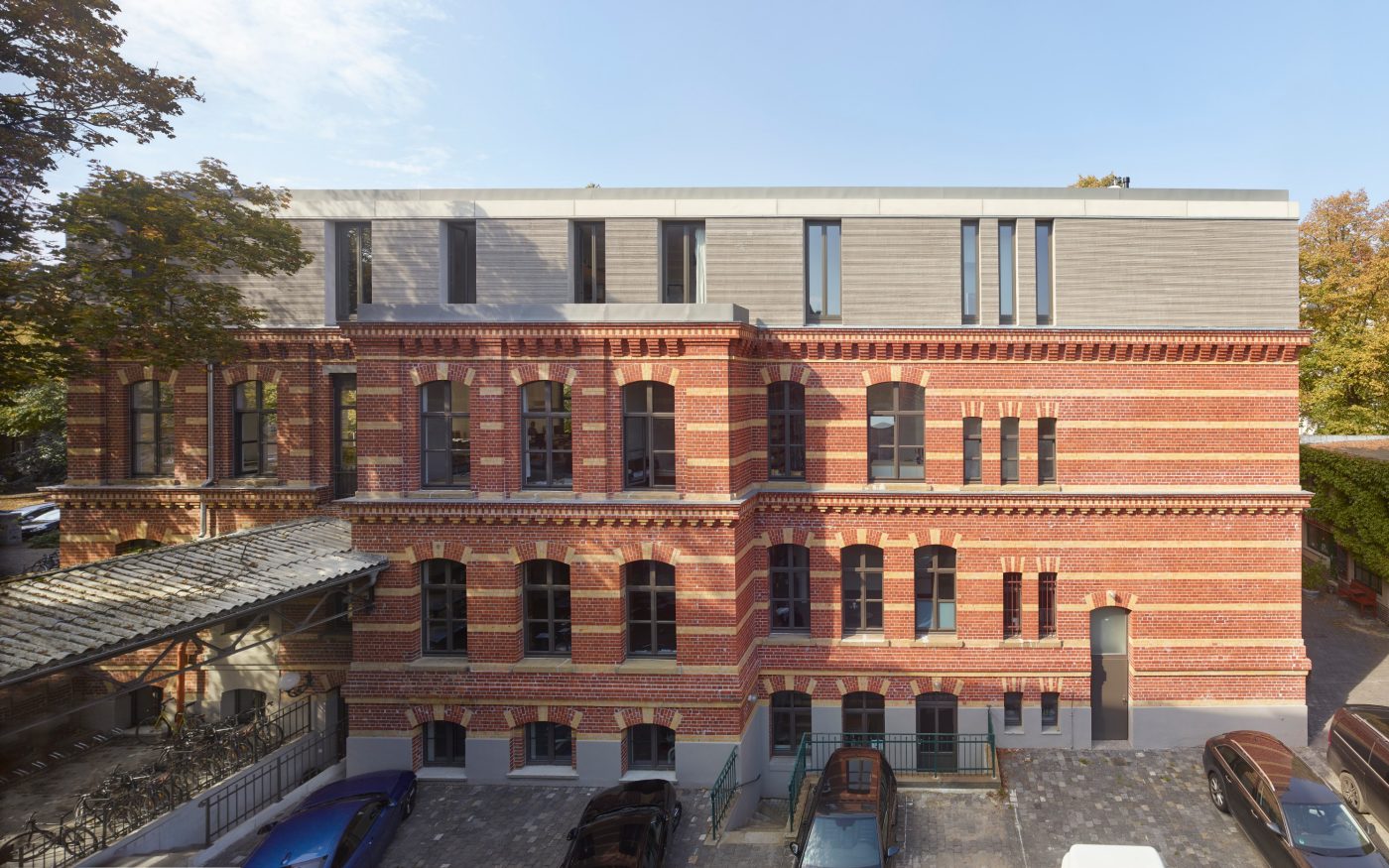 kontorhaus, leipzig, aufstockung, aufbau, sanierung, renovation, poroton, s9-mw, hlz 17,5-1,2, pfz 24,0, ziegeldecke,  brick-ceiling,knoche architekten
