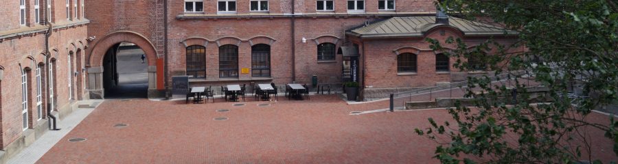 The renovation of Frenckell market place and yard with Padova pavers, old historic surroundings