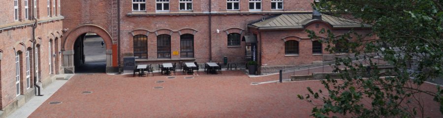 The renovation of Frenckell market place and yard with Padova pavers, old historic surroundings