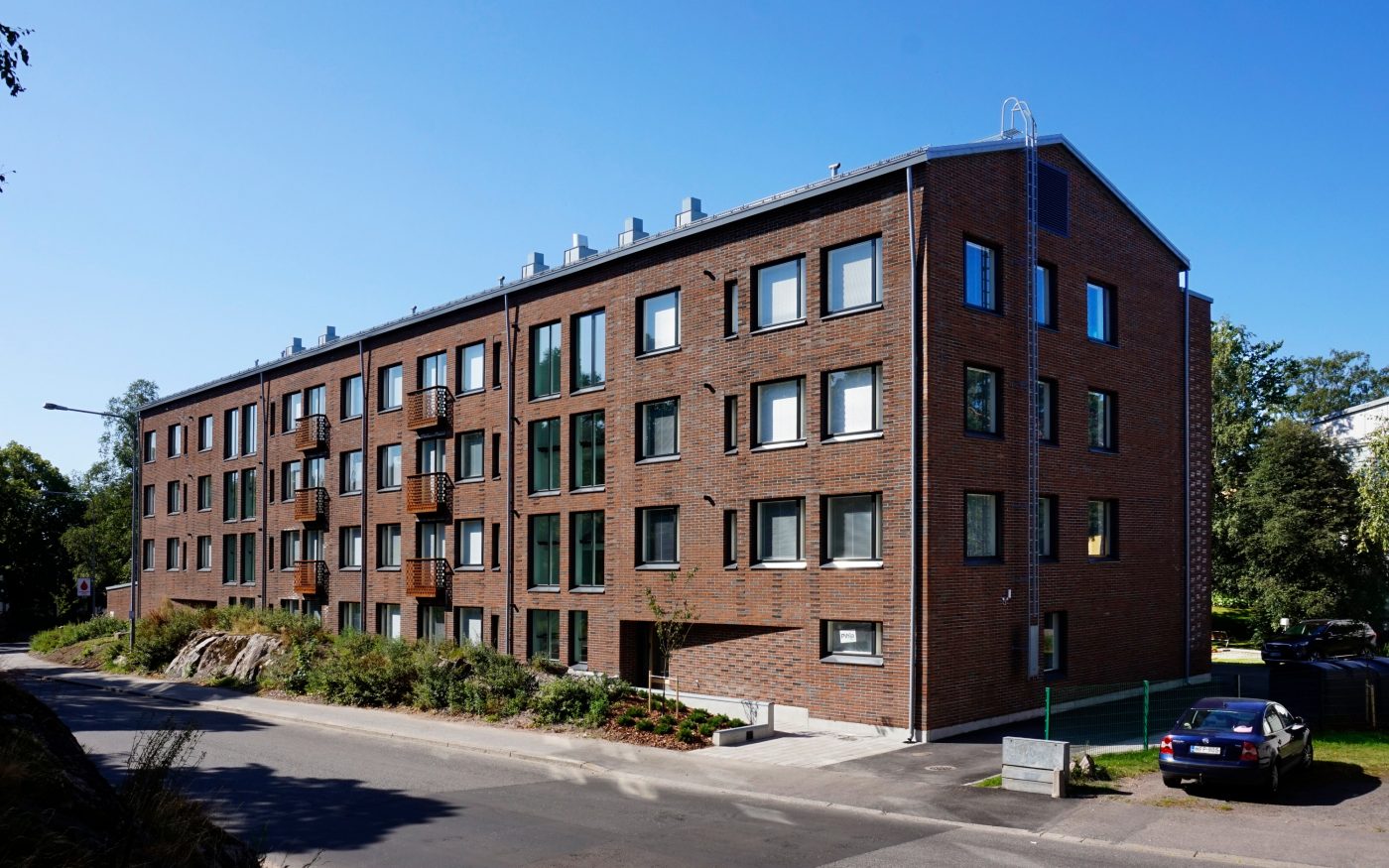 Kerrostalo Kauppalantie Helsinki Ruskonkirjava Makasiini