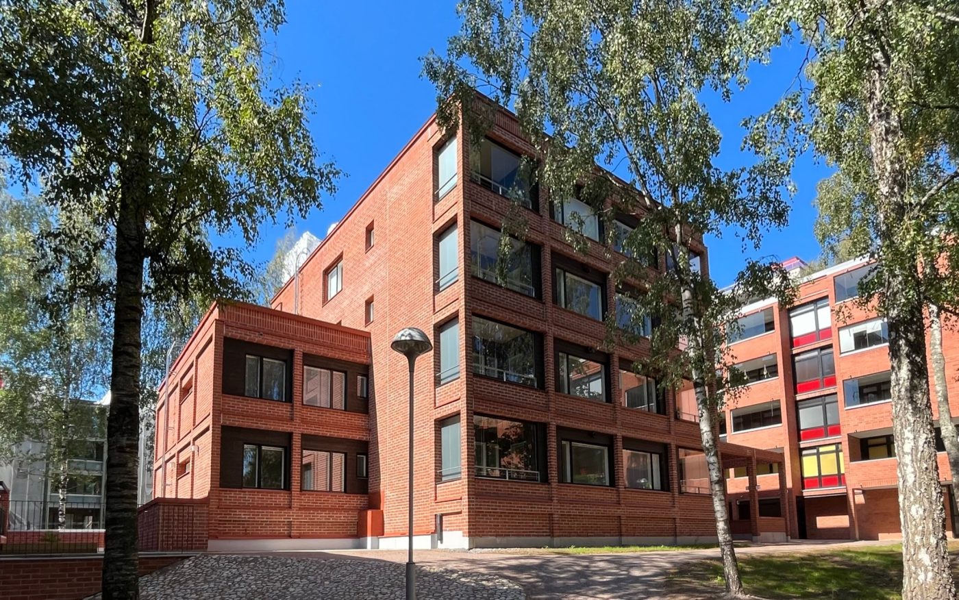 Espoo Olari building red facing brick