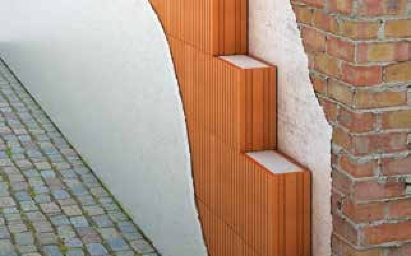 Poroton WDF lämmöneristys asennuskuva ulkoseinä