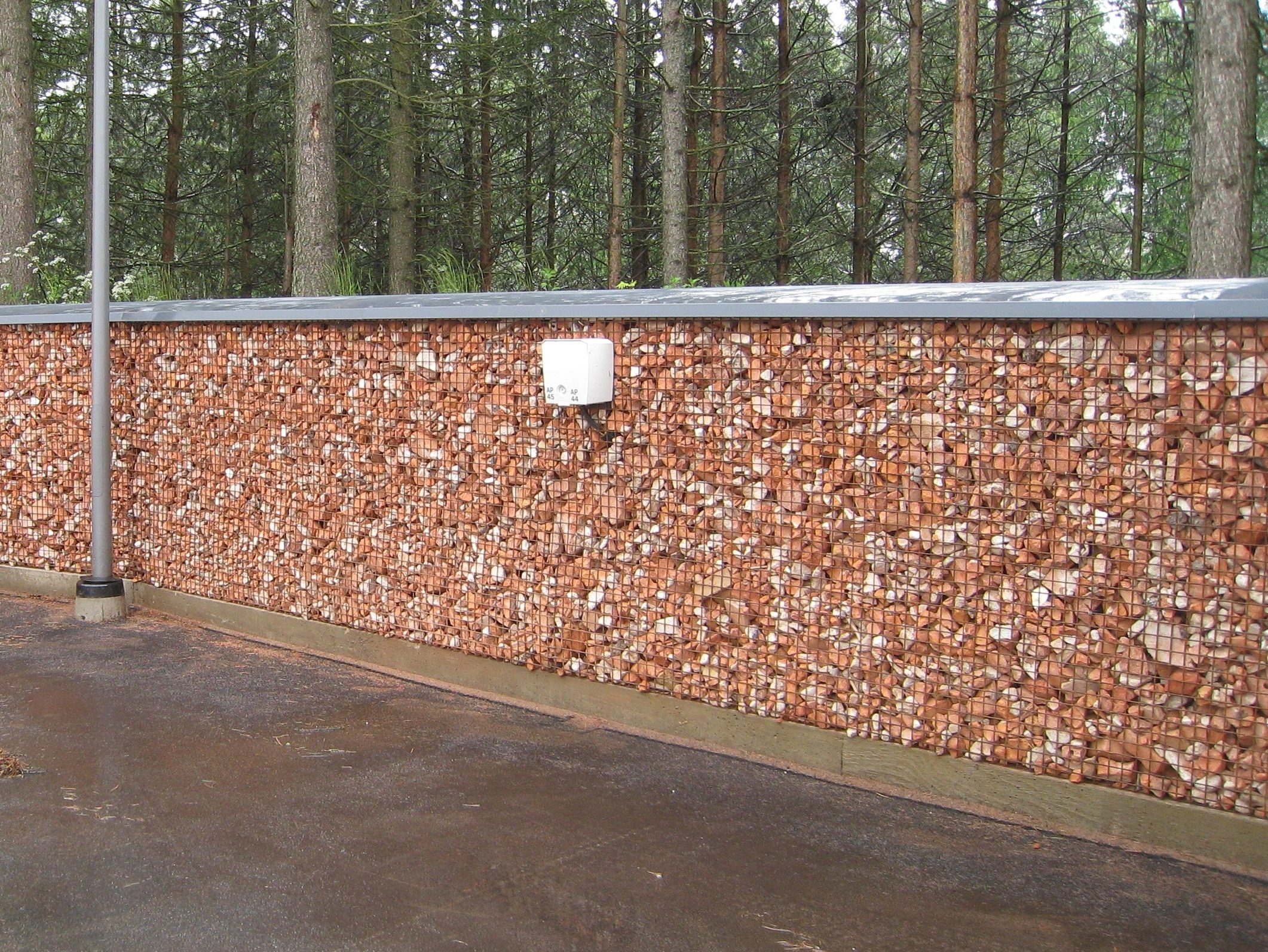 Recycling brick fence
