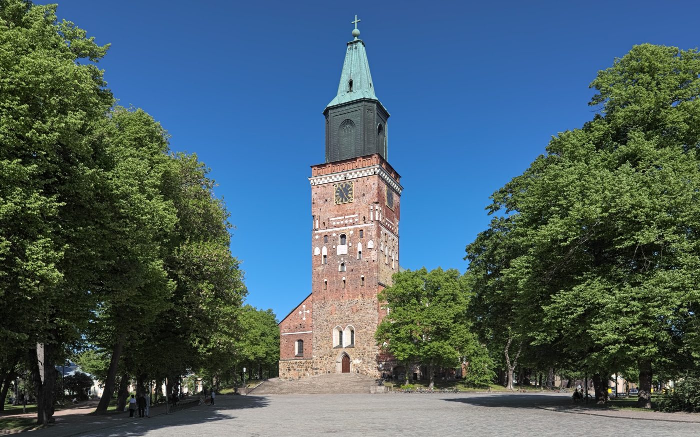 Turku Cathedral, Finland. Originally as catholic cathedral, today it is the Mother Church of the Evangelical Lutheran Church of Finland. The cathedral was consecrated in 1300.