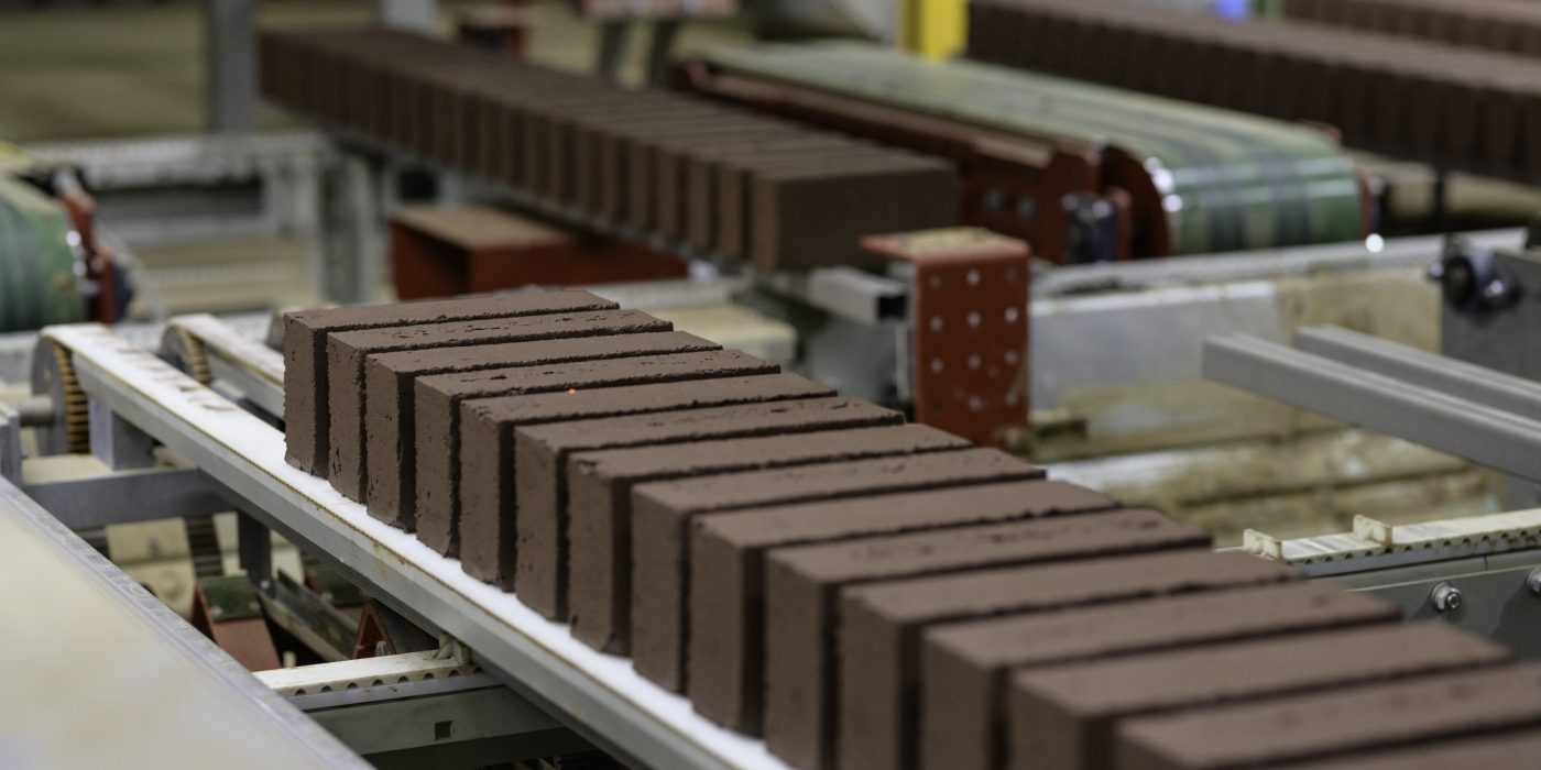 Raw clay bricks on their way to the tunnel dryer, Fast Forward Manufacturing Excellence