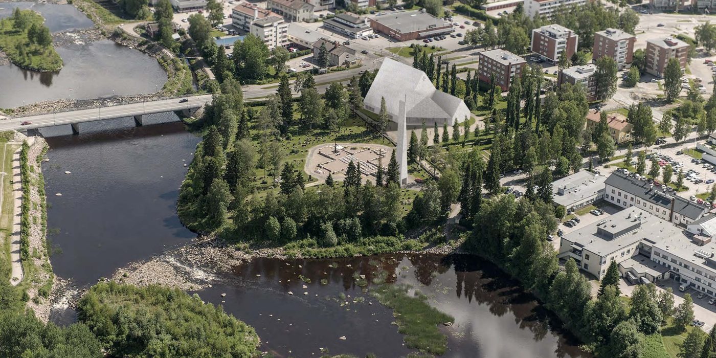 Ylivieskan kirkko rakennustyömaa