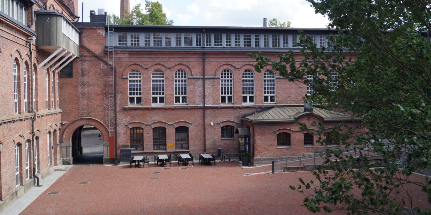 The renovation of Frenckell market place and yard with Padova pavers, old historic surroundings