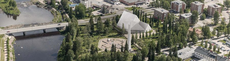 Ylivieskan kirkko rakennustyömaa