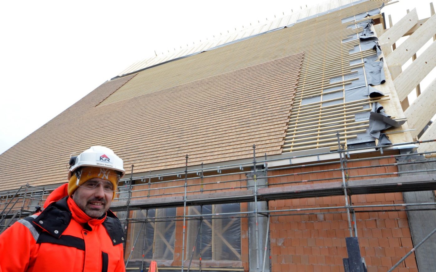 Ylivieskan kirkko rakennustyömaa