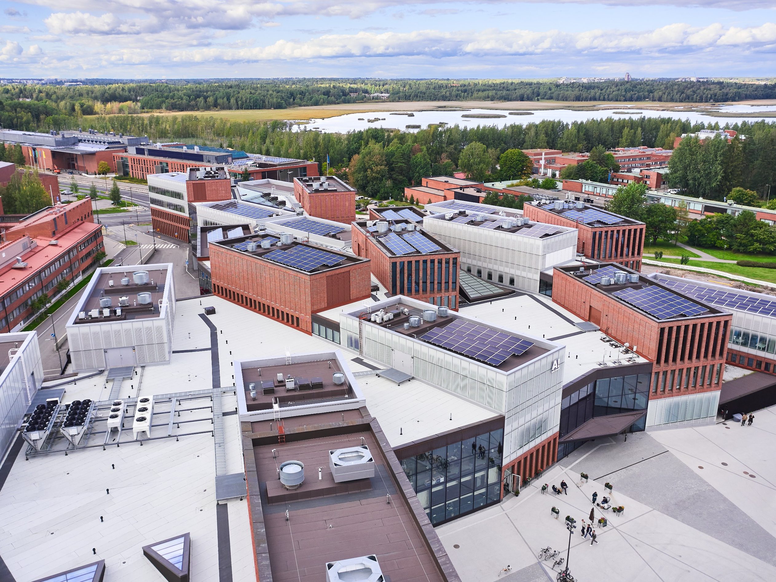 Aalto-kampus Otaniemi ilmakuva